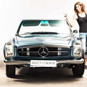 Auctionata classic car Auto shooting Making of mit Renée Del Missier