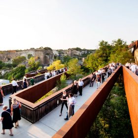 Oper im Steinbruch Bühne Arenaria zickzack treppe Eingang St. Margarethen Burgenland