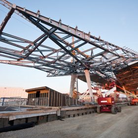 Raute ohne verkleidung baustelle hauptbahnhof wien unger steel group