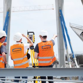 Bauarbeiter Unger Steel Group am Hauptbahnhof Wien