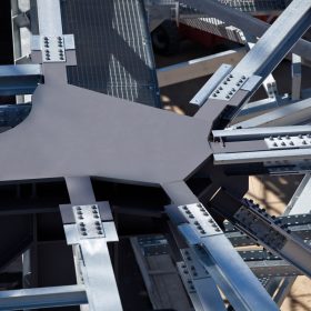 Verstrebungen SQR Unger Steel group oberwart hauptbahnhof wien rautendach