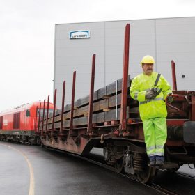 Anlieferung von Stahl per Eisenbahn ÖBB zum Unger werk Steel group oberwart burgenland
