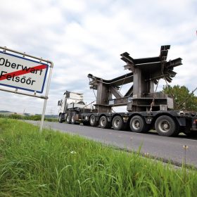 ortsschild Oberwart burgenland auslieferung SQR mit Sondertransport